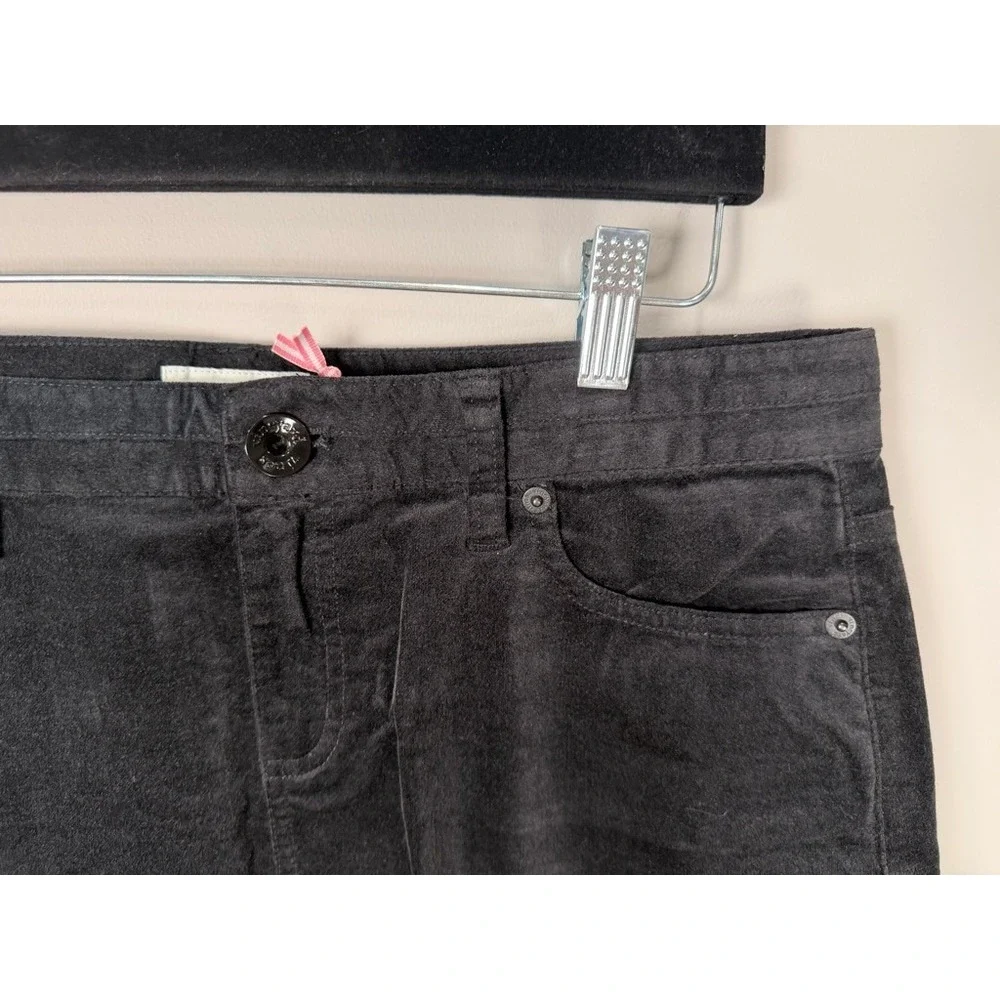Vineyard Vines Velveteen High Waisted Skirt Jet Black Size 10‎ NWT